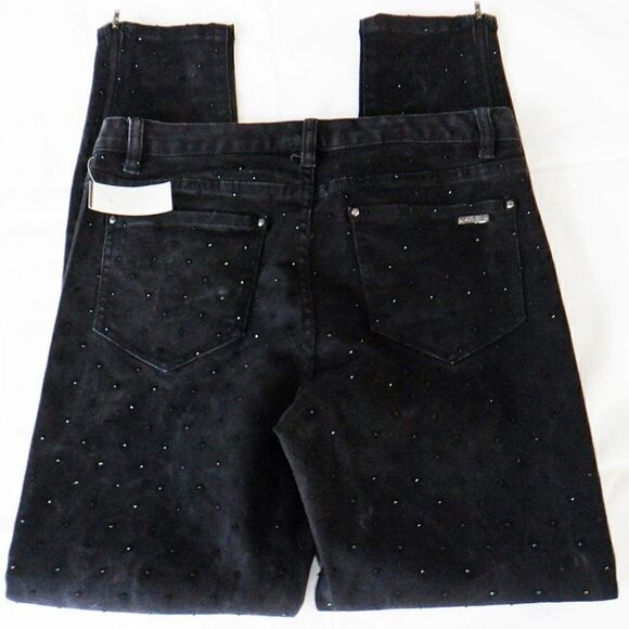 Cache slim jeans black rhinestones zip ankle - Picture 3 of 6